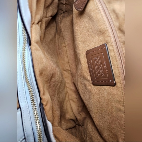 Coach Lexy Chain Shoulder Bag, Embossed Leather 13" (L) x 10 3/4" (H) x 5" (W) - Picture 11 of 14